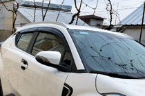 Toyota C-HR 2016-2023 Barres de toit intégrées grises OEM (plastique ABS, montage par collage) photo 1
