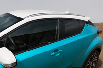 Toyota C-HR 2016-2023 Barres de toit intégrées grises OEM (plastique ABS, montage par collage) photo 2