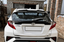 Toyota C-HR 2016-2023 Barres de toit intégrées grises OEM (plastique ABS, montage par collage) photo 6