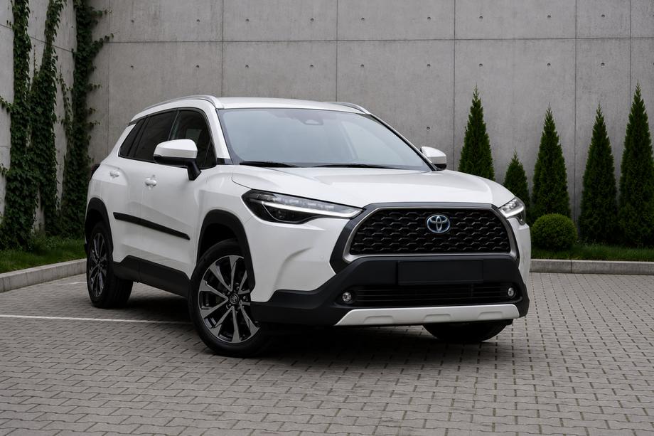 Toyota Corolla Cross 2020- Barres de toit intégrées grises OEM (plastique ABS, montage par collage) Image