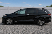 Toyota Sienna 2020- Barres longitudinales de toit intégrées noires OEM (Aluminium) photo 1