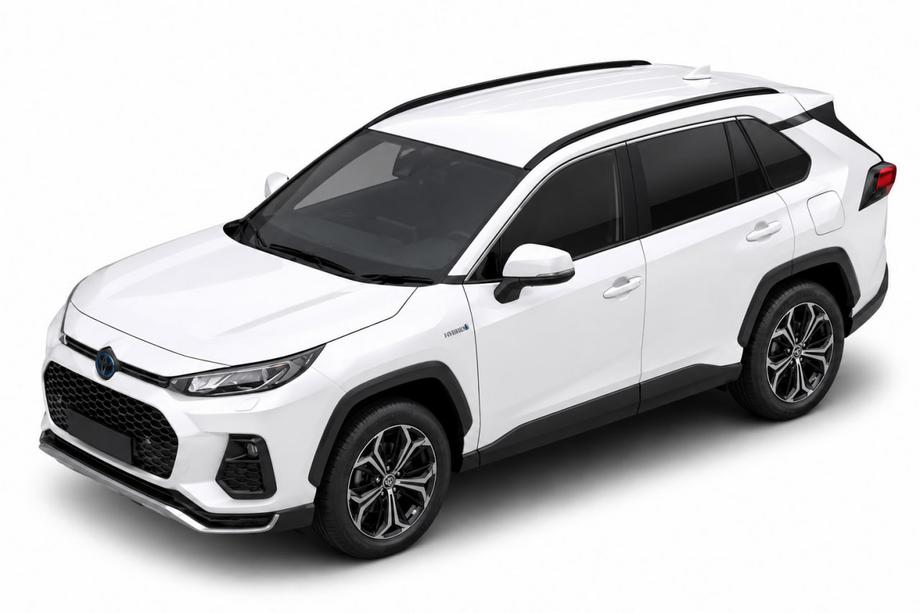Toyota Raize 2019– Barres longitudinales de toit intégrées noires OEM (Aluminium, montage par collage) Image