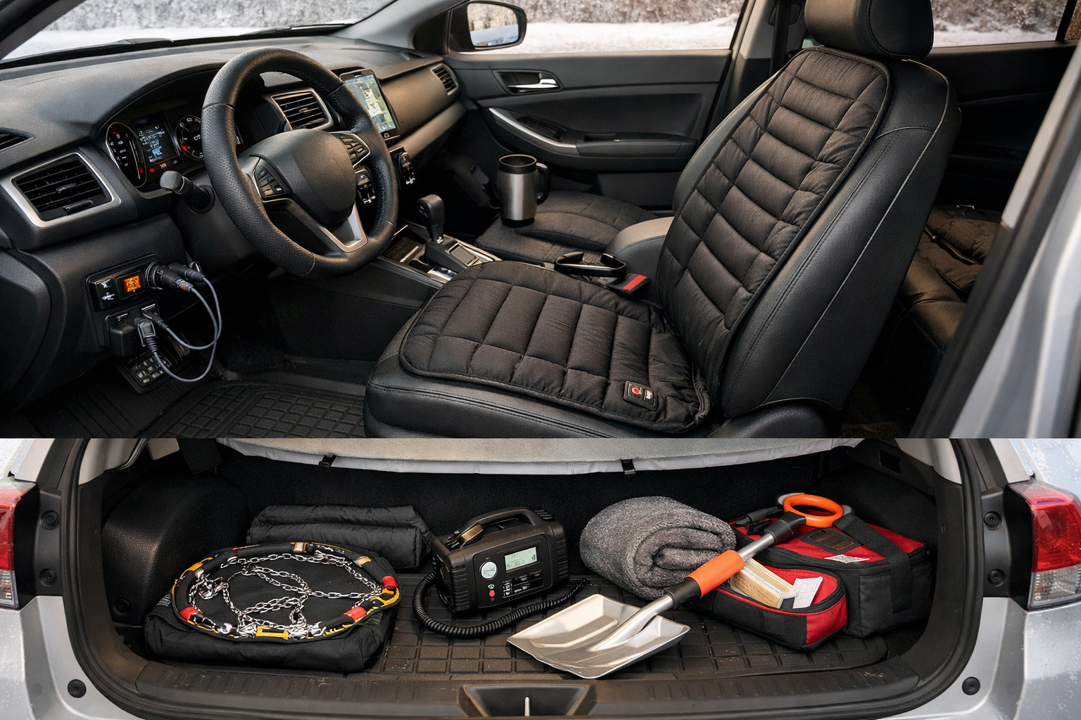 Quoi mettre dans la voiture pour l’hiver sans dépenses inutiles