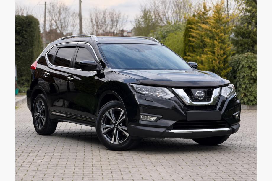 Nissan X-trail T32/Rogue 2014-2021 Barres longitudinales de toit OEM grises (Aluminium, montage par collage) Image