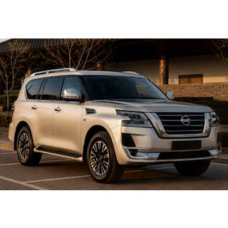 Barres de toit longitudinales grises (Aluminium) Nissan Patrol Y62 2010-2024