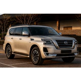 Barres longitudinales de toit noires (Aluminium) Nissan Armada 2016-2024