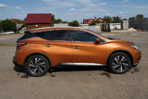 Nissan Murano 2014- Rails de toit OEM gris (plastique ABS, montage par collage) photo 1