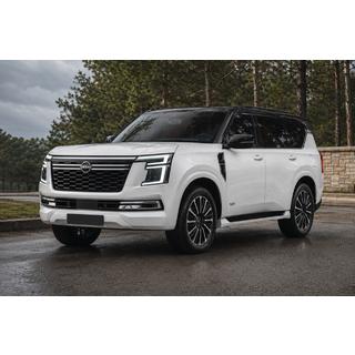 Barres longitudinales de toit intégrées noires OEM (Aluminium) Nissan Patrol Y63 2025- photo 1