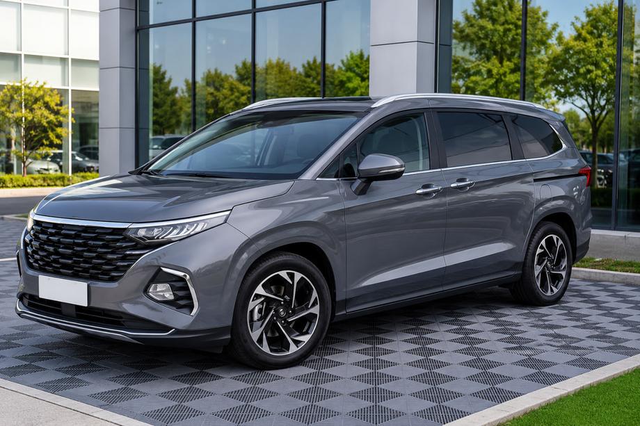 Hyundai Custo 2021– Barres de toit intégrées grises OEM (plastique ABS, montage par collage) Image