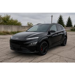 Barres longitudinales de toit OEM noires (Aluminium, montage par collage) Hyundai Kona 2017-2023 photo 1