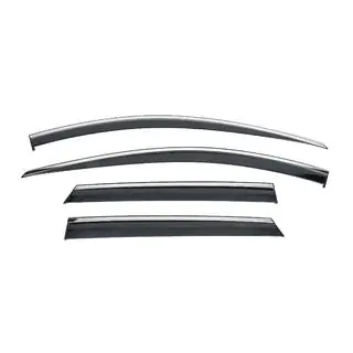 Déflecteurs de vitres avec baguette chromée Niken (pour LWB, 4 pcs) photo 2