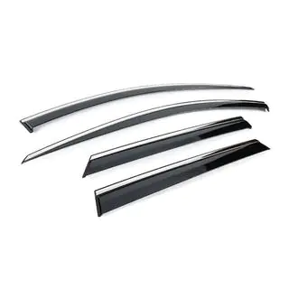 Déflecteurs de vitres avec baguette chromée Niken (pour LWB, 4 pcs) photo 4