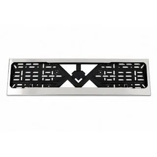 Cadre de Plaque Chromé (1 pc, Acier Inoxydable)