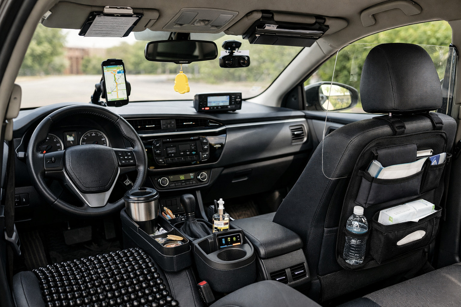 Pack d’améliorations pour chauffeur de taxi : ordre, confort, moins de galères