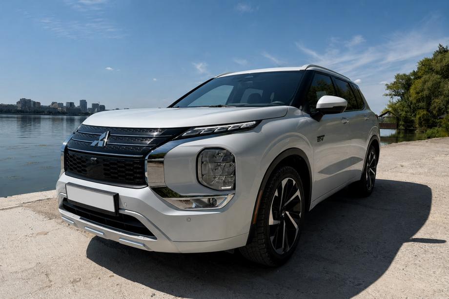 Mitsubishi Outlander 2021- Rails de toit intégrés gris OEM (Aluminium, pose par collage) Image