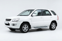 Kia Sportage 2004-2010 Marchepieds Latéraux Allmond White (2 pcs, Aluminium) photo 1