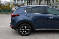 Kia Sportage 2015-2021 Barres de toit intégrées grises OEM (plastique ABS, montage par collage) photo 2