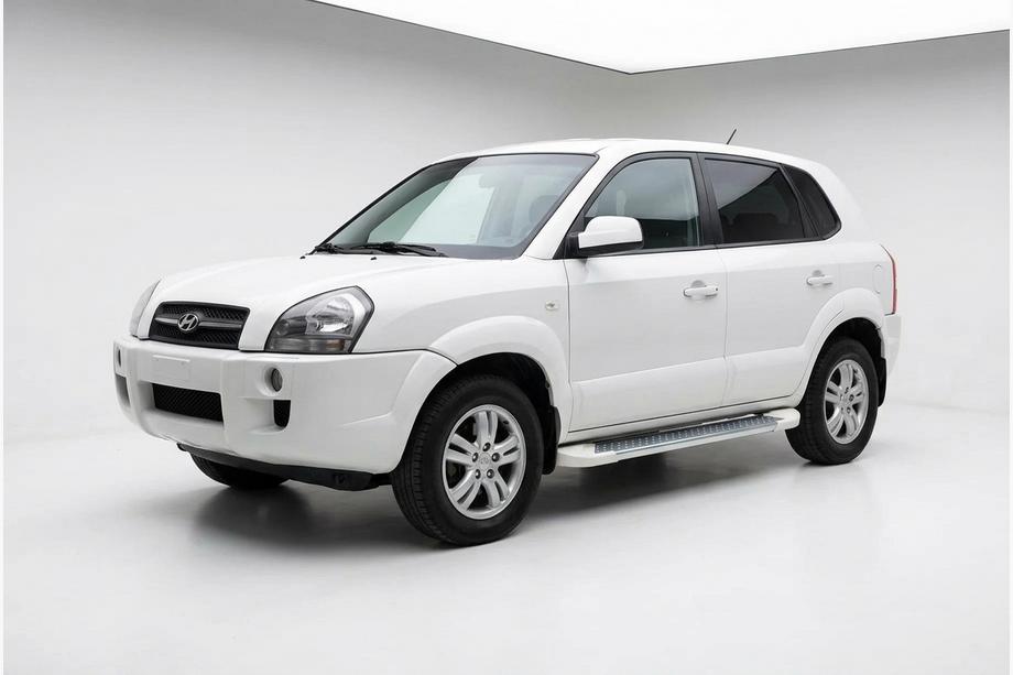 Hyundai Tucson JM 2004- Marchepieds Latéraux Allmond White (2 pcs, Aluminium) Image