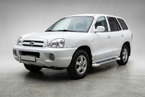 Hyundai Santa Fe 1 2000-2006 Marchepieds Latéraux Allmond White (2 pcs, Aluminium) photo 1