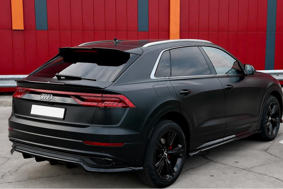 Audi Q8 2018- Rails de toit intégrés gris OEM (Aluminium, pose par collage) Photo 1