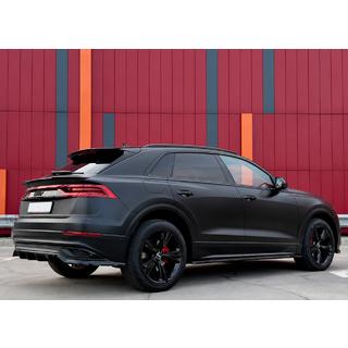 Barres longitudinales de toit intégrées noires OEM (Aluminium, montage par collage) Audi Q8 2018- photo 1