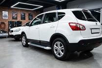 Nissan Qashqai 2007-2010 Marchepieds Latéraux Allmond White (2 pcs, Aluminium) photo 1