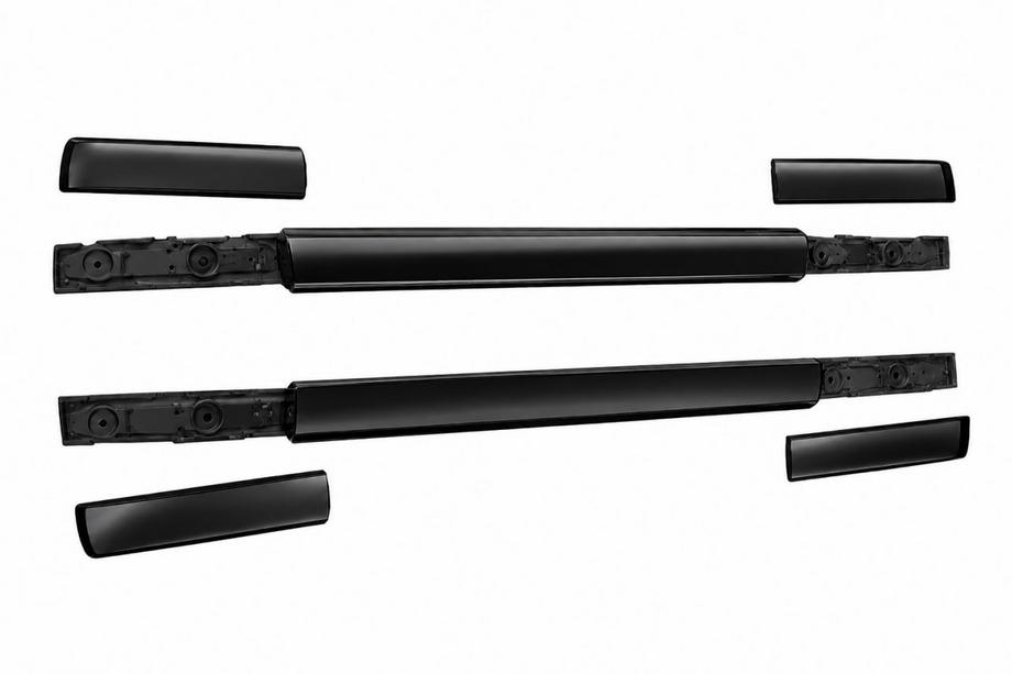 Mazda BT-50 2012- Rails de toit OEM noirs (2020-2024, Aluminium) Image