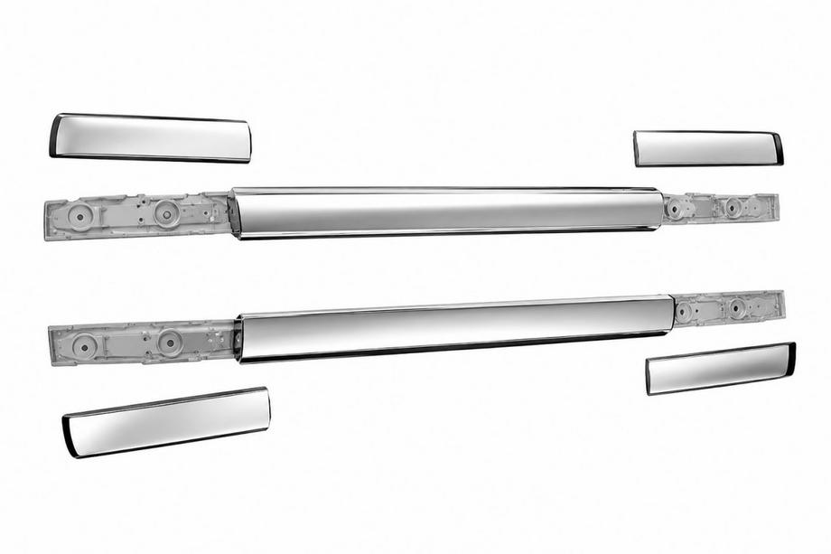 Mazda BT-50 2012- Barres de toit longitudinales grises OEM (2020-2024, Aluminium) Image