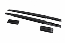 Isuzu D-Max 2011-2019 Barres longitudinales de toit noires OEM (Aluminium) photo 2