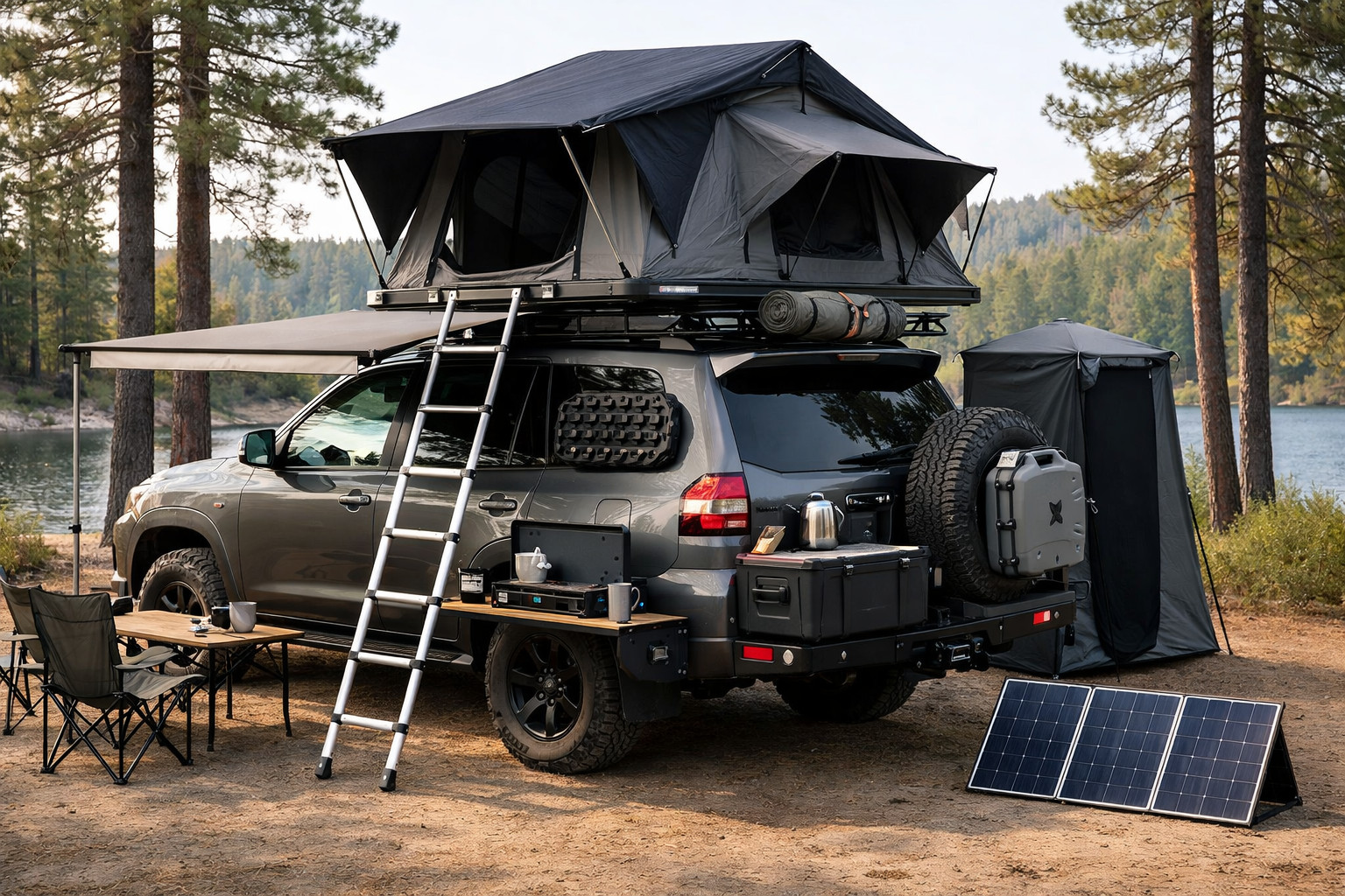 Que mettre sur sa voiture pour un week-end camping