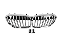 BMW 7 Series G11/G12 2015-2022 Grilles de calandre type haricots 1 barre (2019-2022, Chrome) photo 2