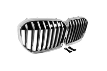 BMW 7 Series G11/G12 2015-2022 Grilles de calandre type haricots 1 barre (2019-2022, Chrome) photo 5