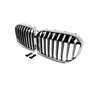 Grilles de calandre type haricots 1 barre (2019-2022, Chrome) photo 4