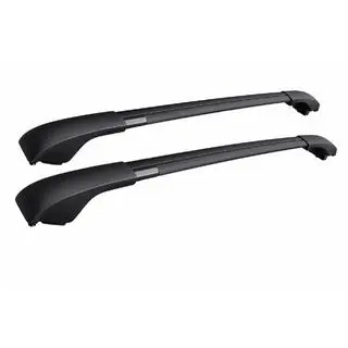 Barres de toit transversales noires pour rails de toit OEM (Aluminium)