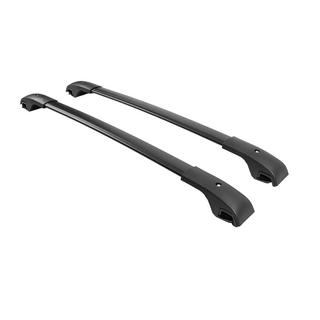 Barres de toit transversales noires pour rails de toit OEM (Aluminium) Jeep Renegade 2014- photo 2