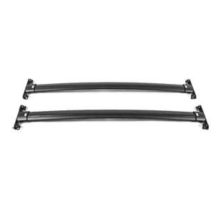 Barres de toit transversales noires pour rails de toit OEM (Aluminium) Toyota Land Cruiser 200 2007-2021 photo 1