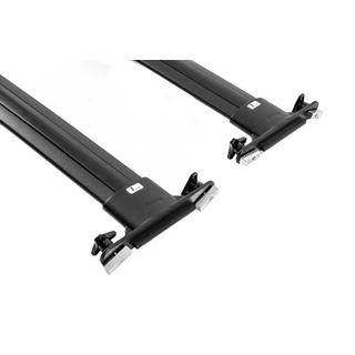 Barres de toit transversales noires pour rails de toit OEM (Aluminium) Toyota Land Cruiser 200 2007-2021 photo 4