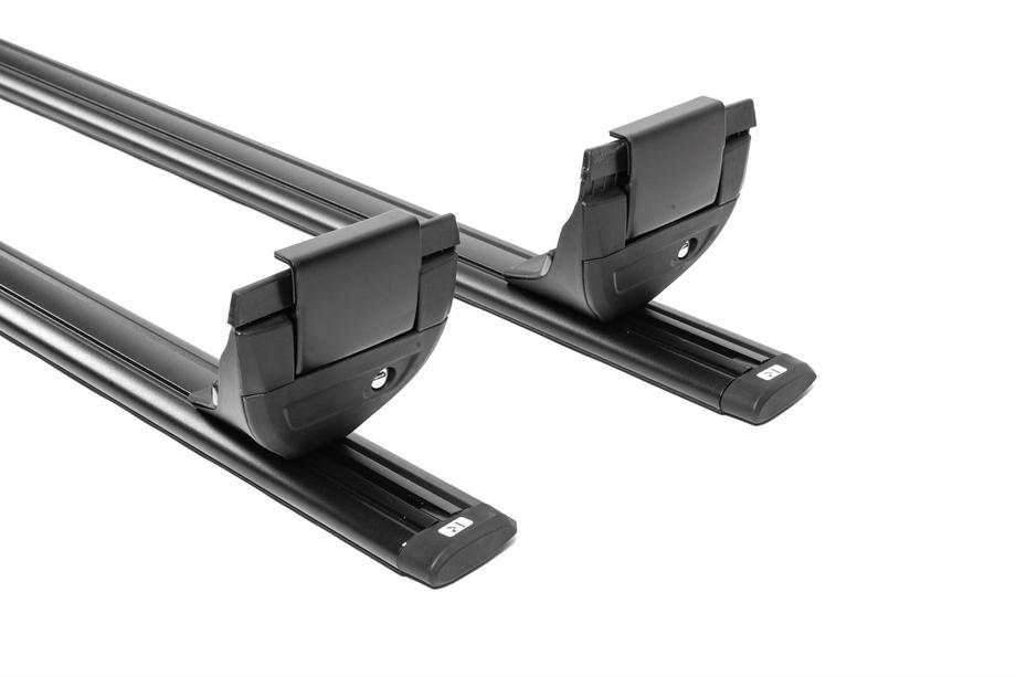 Jeep Wrangler 2007-2017 Barres de toit transversales noires OEM (verrouillables, aluminium) Photo 7