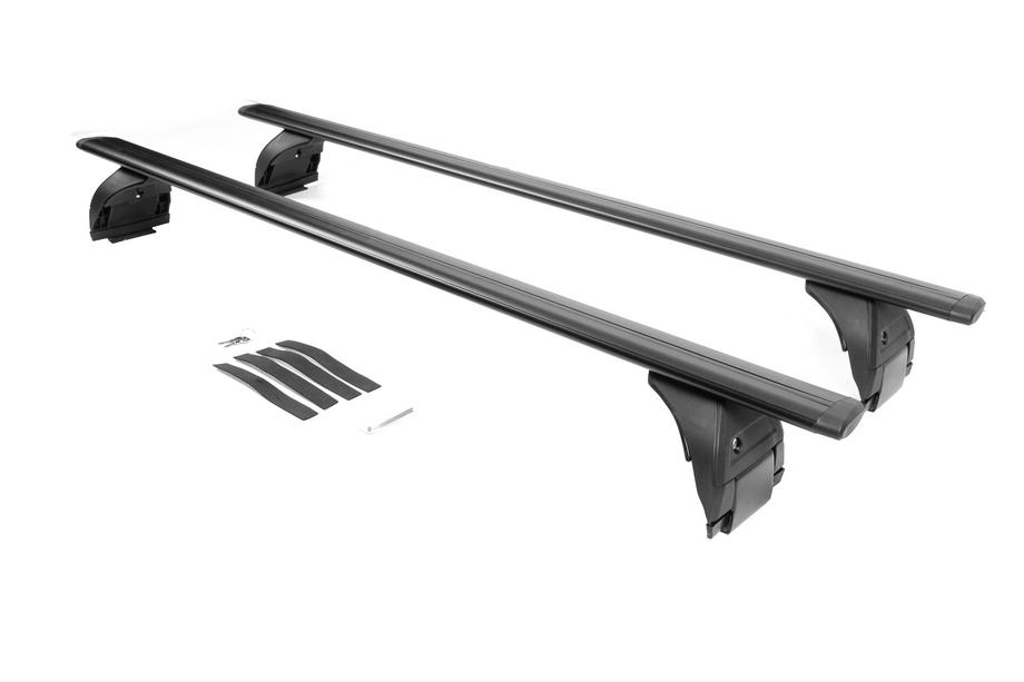 Jeep Wrangler 2018- Barres de toit transversales noires OEM (verrouillables, aluminium) Photo 3