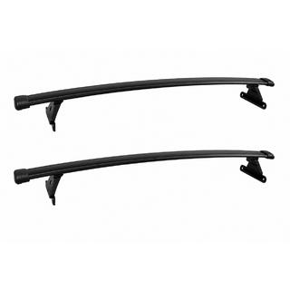 Barres de toit transversales noires pour rails de toit intégrés OEM (Aluminium)