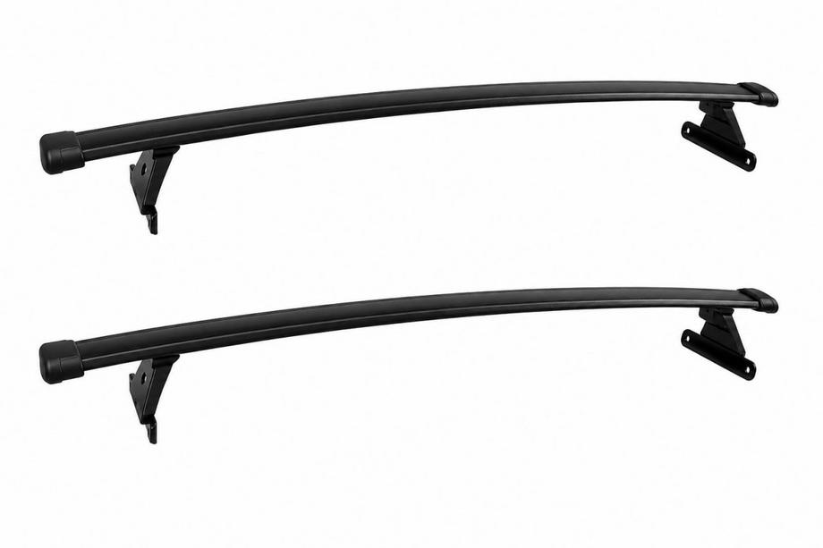 Chevrolet Blazer 2018-2023 Barres de toit transversales noires pour rails de toit intégrés OEM (Aluminium) Photo 1