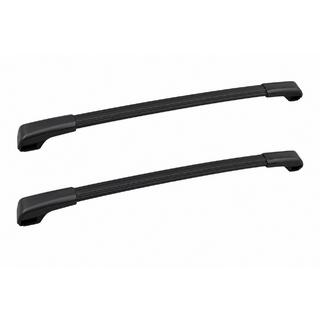 Barres de toit transversales noires pour rails de toit OEM (Aluminium) Subaru Crosstrek 2017-2023