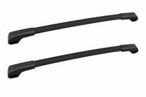 Subaru Impreza 2016-2023 Barres de toit transversales noires pour rails de toit OEM (Aluminium) photo 1