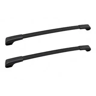 Barres de toit transversales noires pour rails de toit OEM (Aluminium)