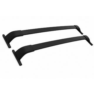 Barres de toit transversales noires pour rails de toit intégrés OEM (Aluminium) Nissan Kicks 2016-