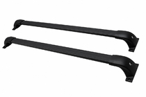 Chevrolet Tahoe 2020- Barres de toit transversales noires pour rails de toit OEM (Aluminium) photo 1