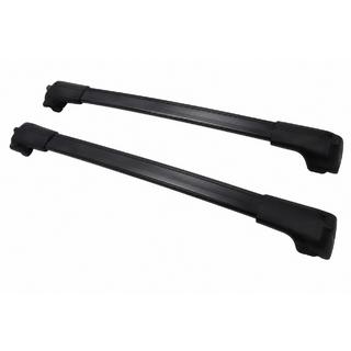 Barres de toit transversales noires pour rails de toit OEM (Aluminium) Toyota Land Cruiser Prado 250 2023-