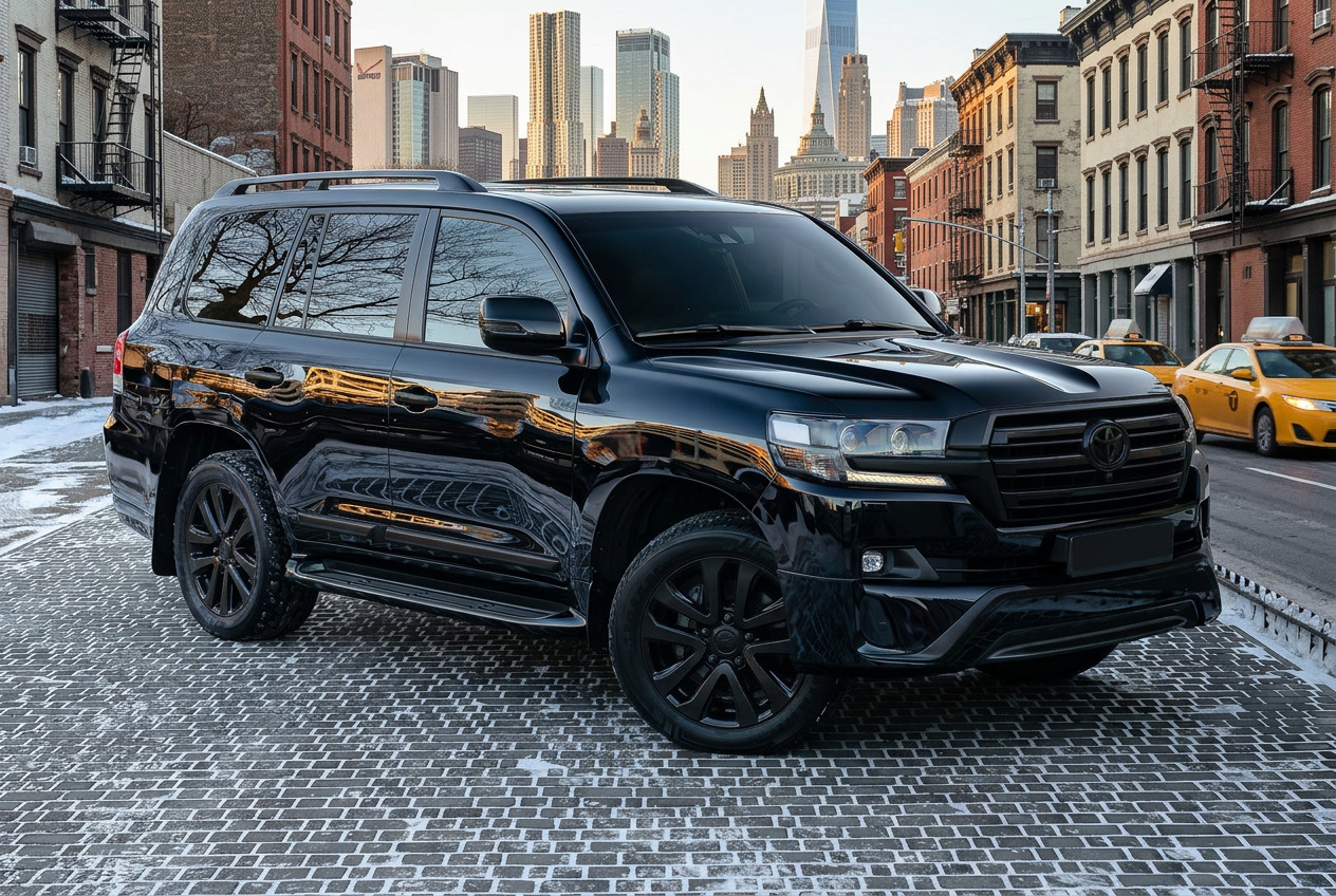 Black Edition pour Toyota LC200 : style sombre et agressif après le restylage