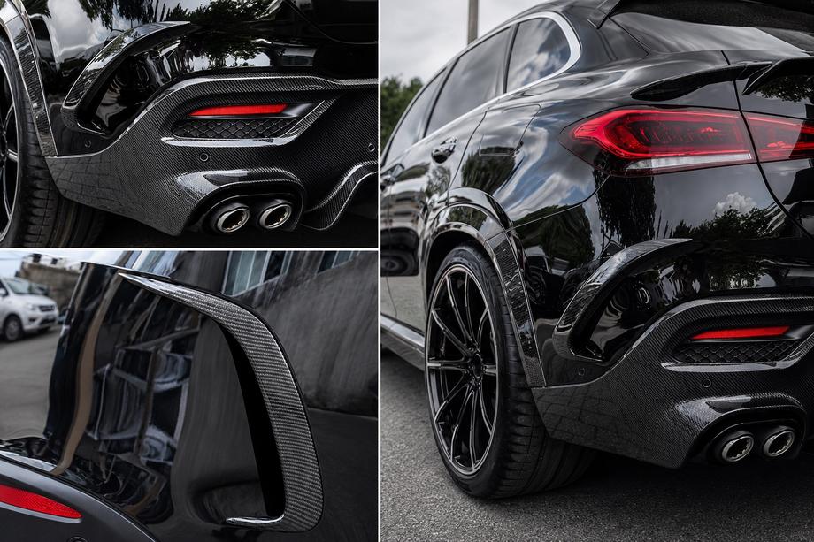 Mercedes GLE coupe C167 2019- Diffuseur arrière en véritable fibre de carbone Photo 2