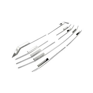 Baguettes de calandre (9 pcs, acier inoxydable) photo 2